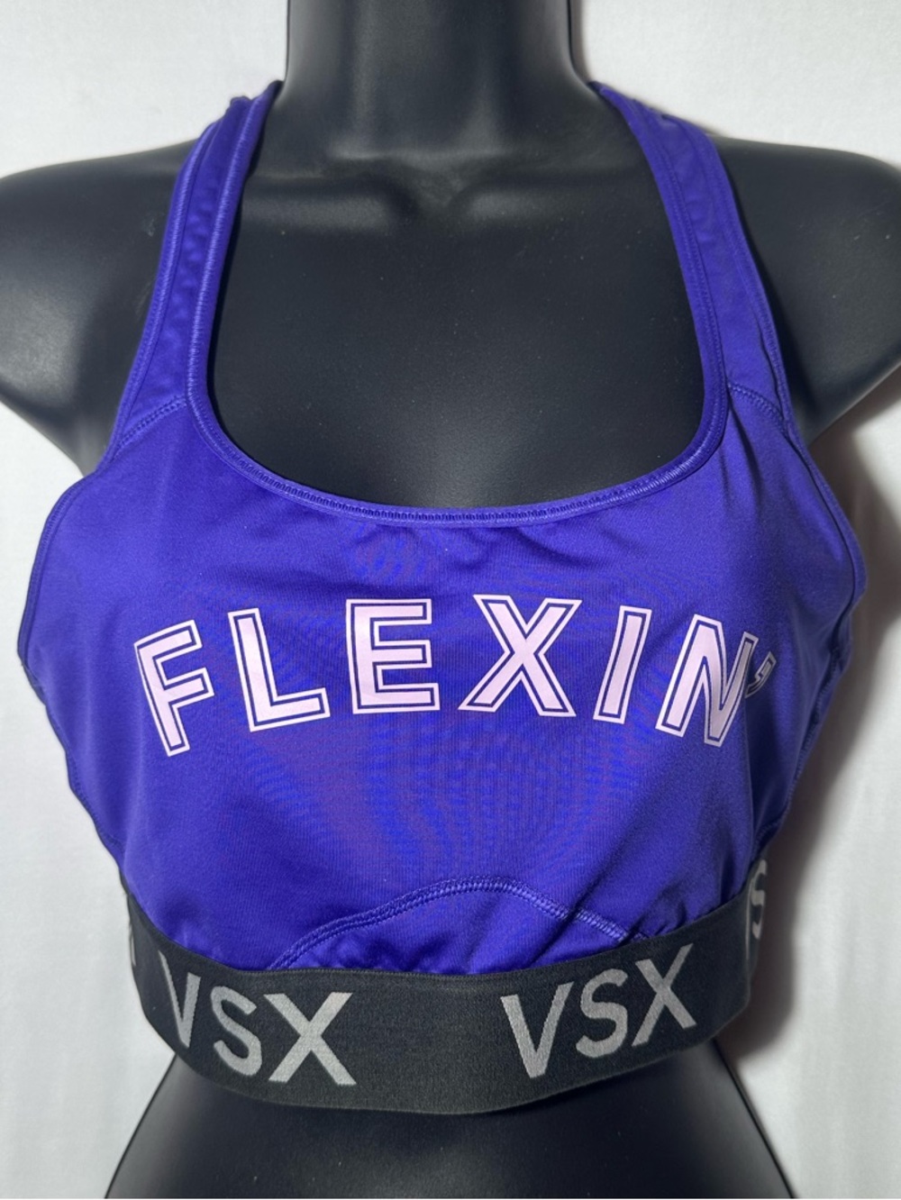Victoria's Secret Player Collection Purple 'FLEXIN' VSX  Performance LineBra Med